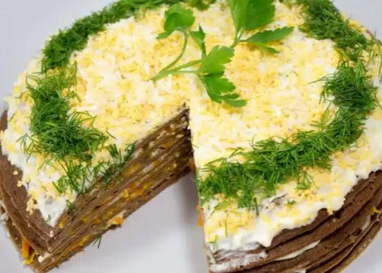 Леля Мими ме научи как да правя вкусна солена дробена торта, давам бързо рецептата 1