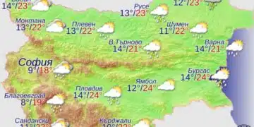 Прогноза за времето за утре, 29 май 4