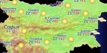 Вторник, 22 юли ще бъде най-горещият ден: Над 40 градуса температури в 6 града утре! 7