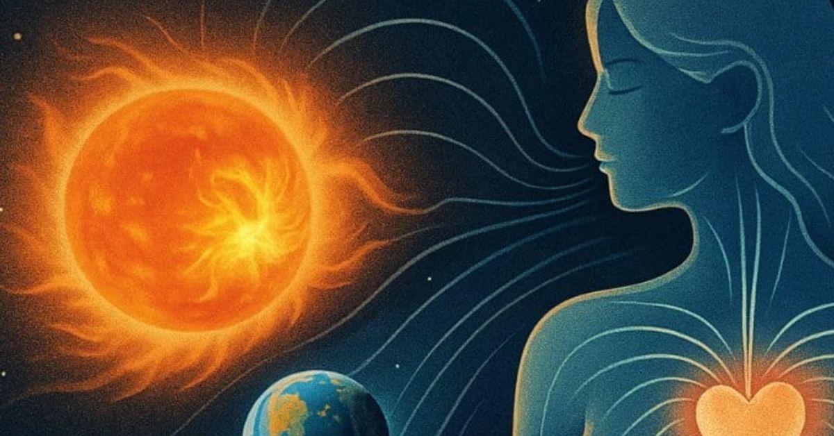 Магнитни бури от 22 до 31 юли: кога ще ни ударят най-силно Жена медитира, свързана с космическата енергия на Слънцето и Земята.