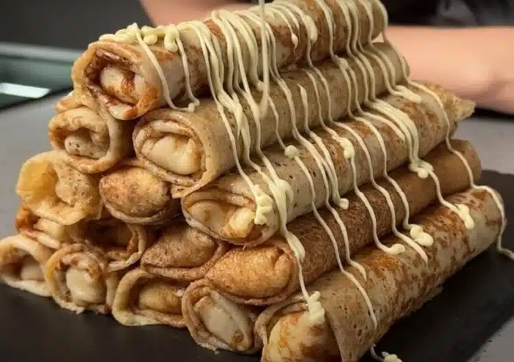 Крехки и вкусни: палачинки с пълнеж Рафаело. Винаги пека двойна порция по тази рецепта 1