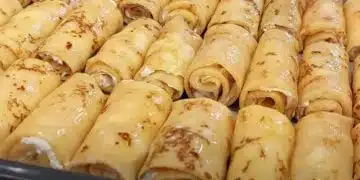 Златисти палачинки с крем