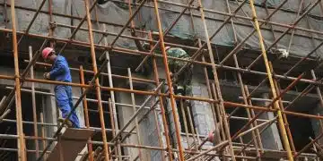 Работници на строителна площадка