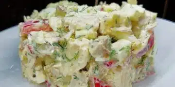 Вкусна салата от карфиол без майонеза. Дъщеря ми ме помоли да я приготвя за всички празници 8