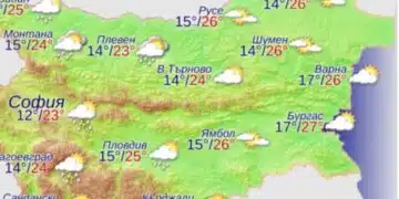Днес, 15 септември се очакват гръмотевици и валежи на тези места 7