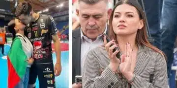 Спортна среща и емоционален момент.