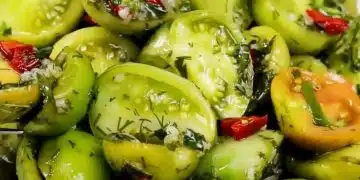 Хрупкави, пикантни и леко кисели: как да мариновам зелени домати, така че дори децата да искат още! 4