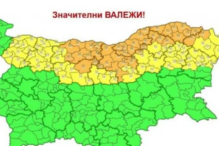 Карта на валежите в България