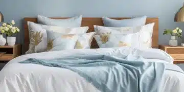 Уютно легло с декоративни възглавници