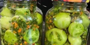 Мариновани зелени домати в буркани