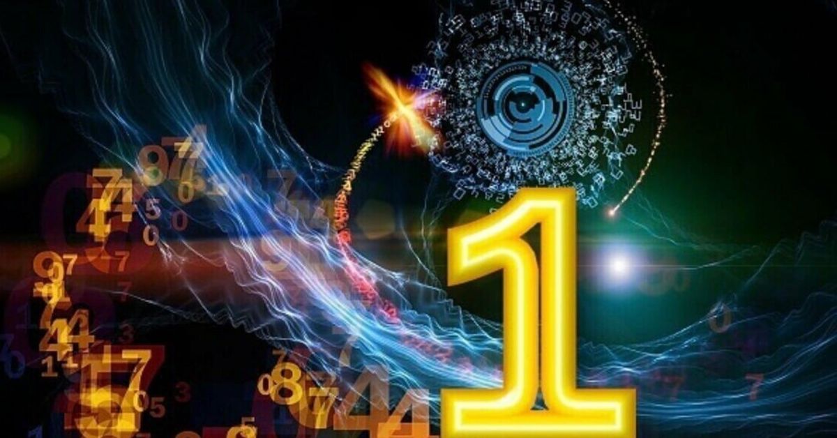 Прогноза за 2026 г.: Какво очаква родените на 1-ви, 10-ти, 19-ти и 28-ми Светещо число 1 сред абстрактни дигитални символи и енергийни потоци.