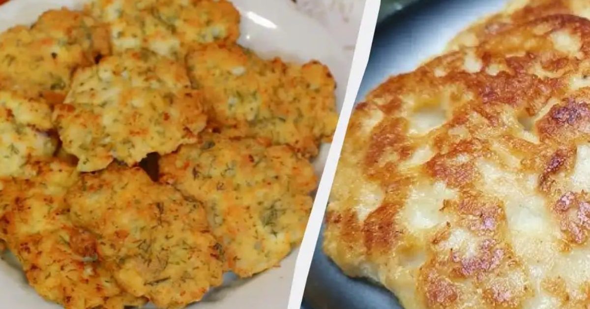 Нарязани пилешки кюфтета – бърза и вкусна домашна рецепта Златисти пържени кюфтета с билки и апетитна палачинка на тъмен фон.