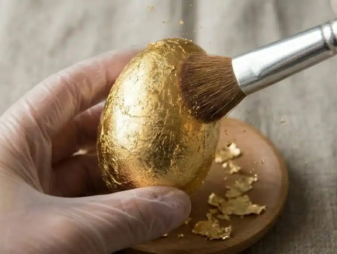 Космически мрамор или злато? Два начина за боядисване на яйца с фолио, които ще впечатлят всички 7